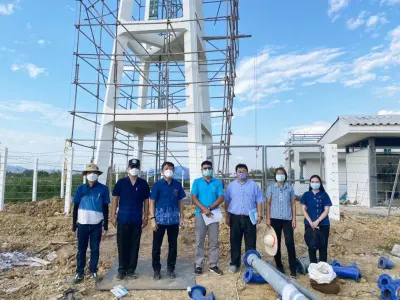 ตรวจรับการก่อสร้างระบบประปาโรงพยาบาลสูงเม่นแห่งใหม่ งวดที่ 1-3